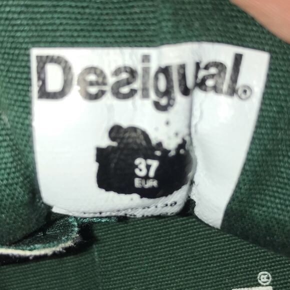 Desigual high top wearable art sneakers lace up geometric print EU 37 Us 6.5 - Picture 8 of 9